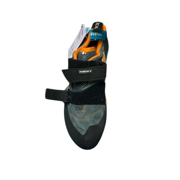 Scarpa Force V Climbing Shoes in Black and Orange - Picture 7 of 8